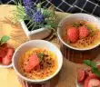 dessert, strawberries, cute