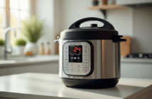 Cocotte-minute électrique moderne avec erreur 24 sur l'écran