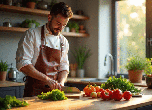 Tablier en cuir : les avantages à l’utiliser en cuisine