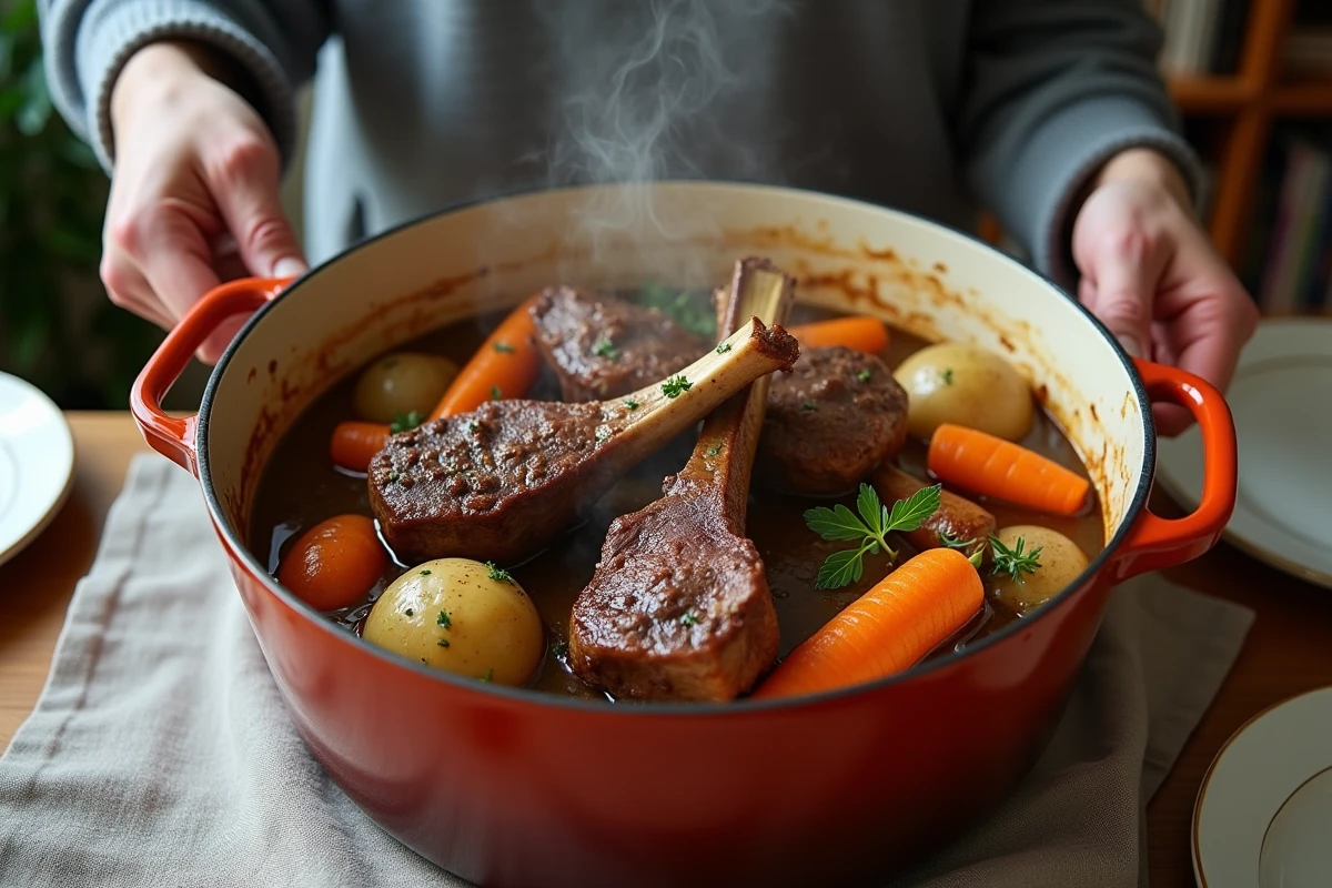 Gros plan sur un plat d